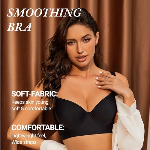 Push Up Bras for Women Daisy Bra Bras for Back Fat Sexy Comfortable Back Smoothing Bra (34B-46DD)4