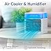 Arctic Air Pure Chill Deluxe Evaporative Air Cooler - Powerful, Quiet, Lightweight And Portable Space Cooler With Hydro-Chill Technology For Bedroom, Office, Living Room & More