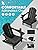 KINGYES Folding Adirondack Chair with Dual Cup Holders - HDPE All-Weather Outdoor Chairs, Wood-Like Patio Chair for Backyard, Camping, Pool & Fire Pit, Black