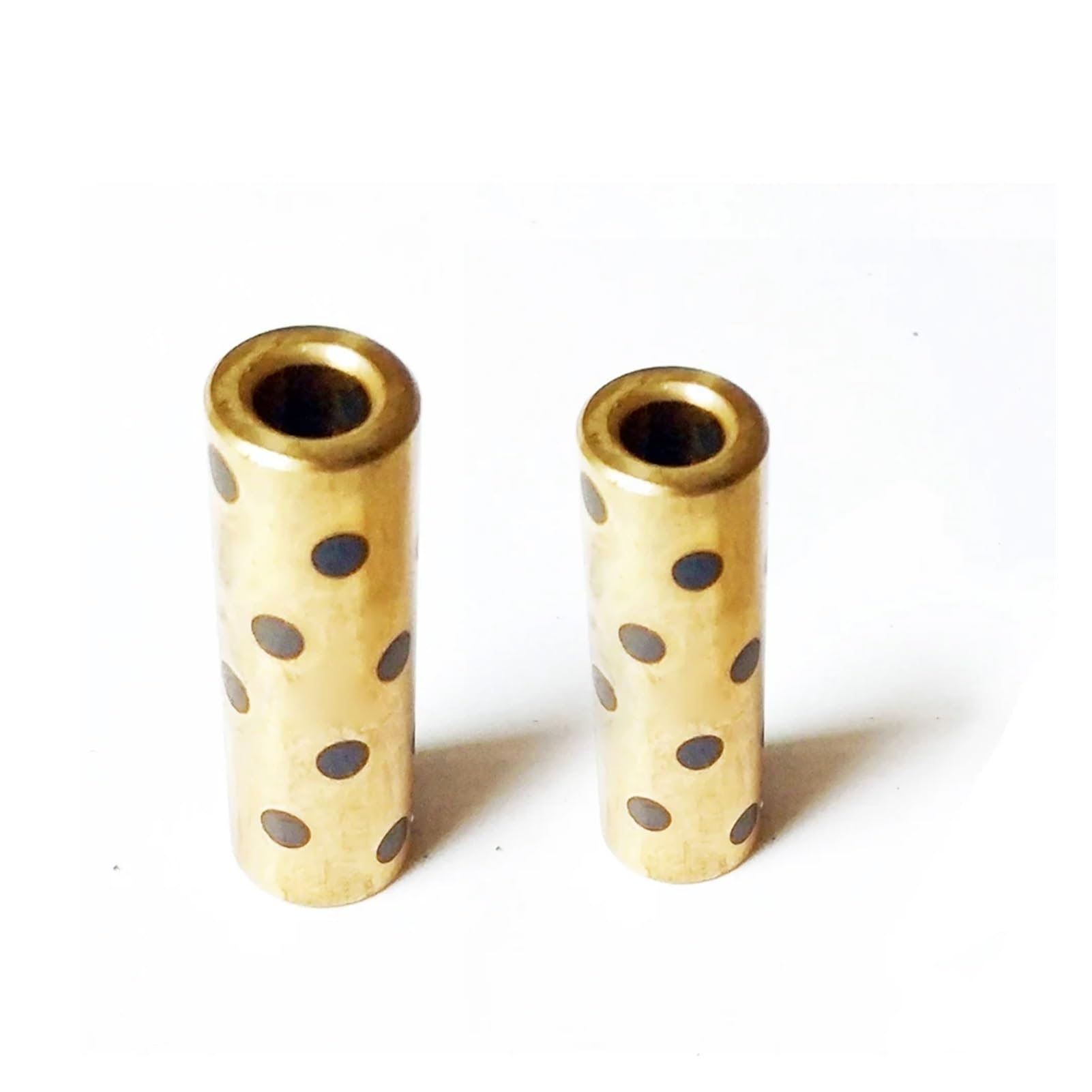 Douilles en cuivre graphité ID 20MM OD 24 26MM H 10 12 15 16 20 25 30MM Ensemble de bagues de roulement en cuivre graphite linéaire Bague autolubrifiante à l'huile(10PCS,20X26X10)