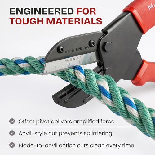 Image of Ronan Multi-Cut Industrial Cutter - Heavy-Duty Blade for Plastic, Rubber, Wood, Leather & More - Replaceable Blades, Safety Lock, Ergonomic Grip, 3 Extra Blades Included (Pack of 2)