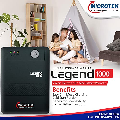 Image of Microtek UPS Legend 1000VA, Black