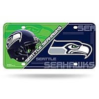 Rico Industries NFL Seattle Seahawks Unisex Kfz-Kennzeichen aus Metall, Teamfarbe, Einheitsgröße