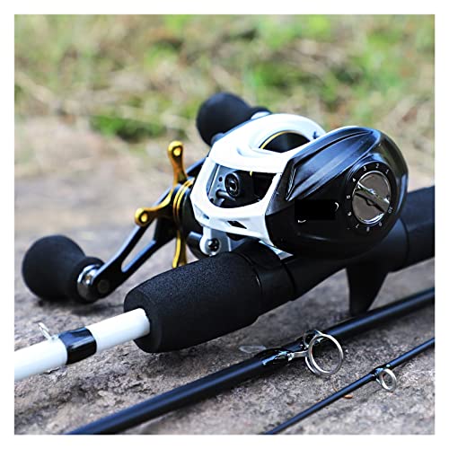 VISSERVAKEN ACCESSOCIOEN 3 secties 17 5 cm Lure visstaaf en 9+ 1BB Baitcasting Reel Lure Rod Combo Travel Fishing Sets koordspoel (Bundles : Right Hand, Color : A) - Image 7