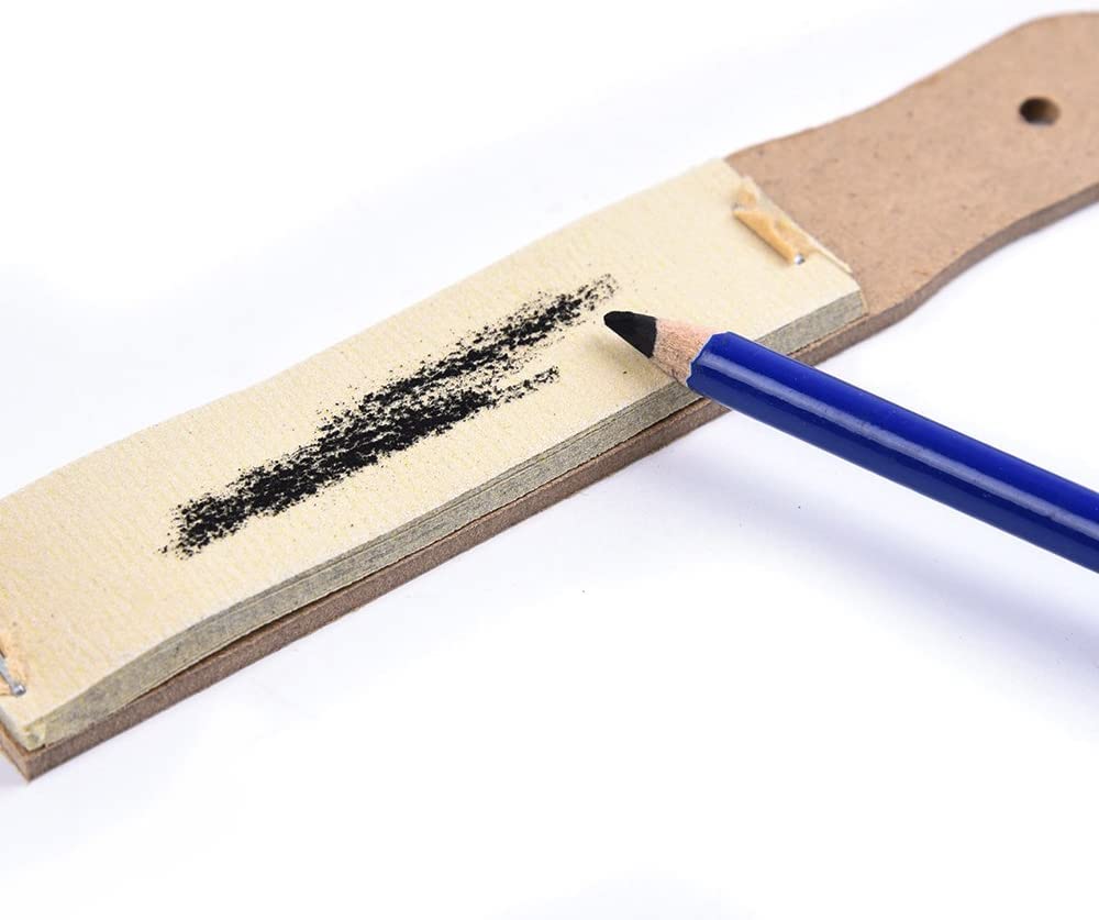 ikis - Sandpaper Sharpener - 2 Pieces Sketch Sandpaper Pencil Sharpener Lead Pointer Art Drawing Tool for Adults, Teens, Artists 2
