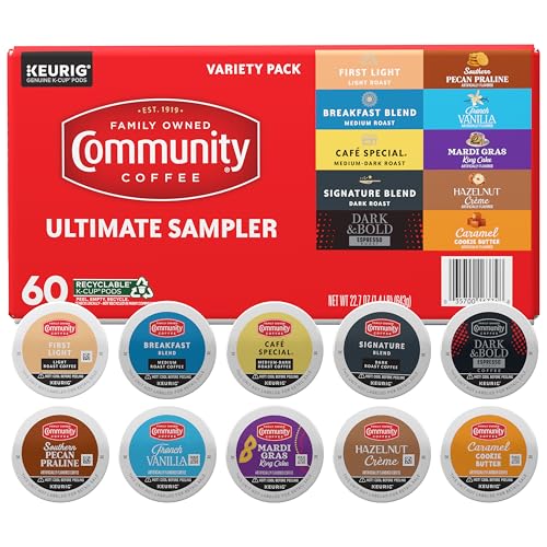Image of Community Coffee Ultimate Sampler Variety Pack, 60 ct K-Cup Pods (Pack of 1)