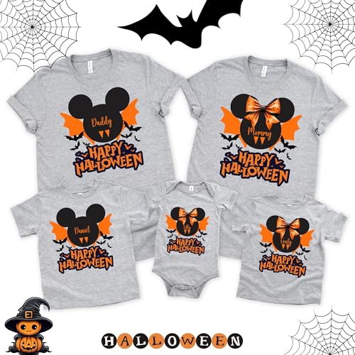 Custom Halloween Family Name Shirt, Family Matching Sweatshirt, Halloween Matching Shirts, Tee2