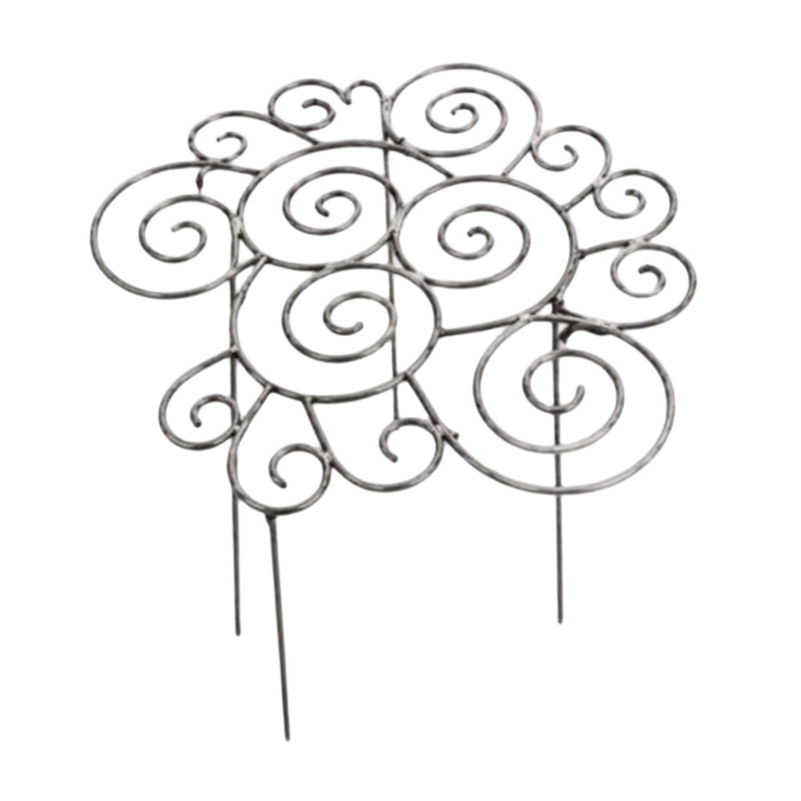 kowaku Tuteur en Fer pour Plantes, Support Décoratif pour Plantes D'intérieur et D'extérieur, Tuteur pour Ou de Parc, 44cmx44cm