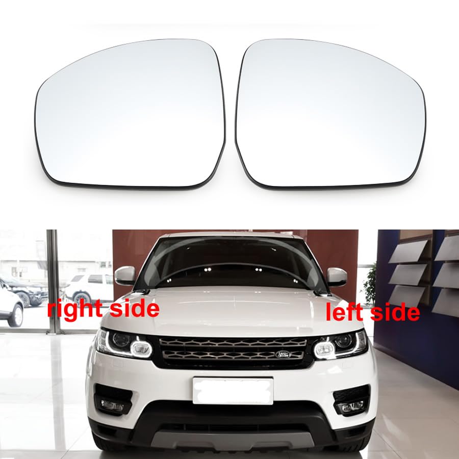NOTEDI Vetro dello Specchietto Retrovisore Esterno per Discovery 4 Range Rover Sport 2013-2020, Sinistra Vetro Riscaldabile con Piastra di Supporto Specchietto Destro,left-1pcs