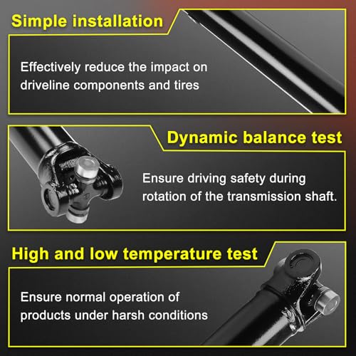 37.6'' Front Drive Shaft [4WD] Fit for Chevrolet Avalanche/Silverado/Suburban, GMC Sierra 1500 2500 3500/Yukon XL 2500, Prop Shaft Driveshaft Assembly OE15182098 by Fexhull - Image 7