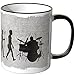 Produktbild JUNIWORDS Tasse - Wähle Motiv & Farbe -Evolution Schlagzeug - Schwarz