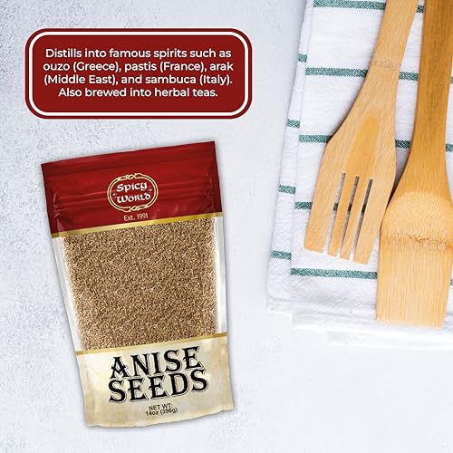 Spicy World Anise Seed 14 oz - Whole Anise Seeds, Pure, Premium Spice for Cooking & Baking, Sweet Licorice Flavor - Image 8