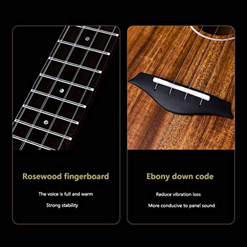 Concert Ukulélé, Acacia Wood Bois Entier Professionnel Classique Yukulele Avec Sac, Kit Débutant-Tenor - Les Beatles, Paul McCartney, John Lennon, RIngo Starr, George Harrison Concert Ukulélé, Acacia Wood Bois Entier Professionnel Classique Yukulele Avec Sac, Kit Débutant-Tenor – Image 4