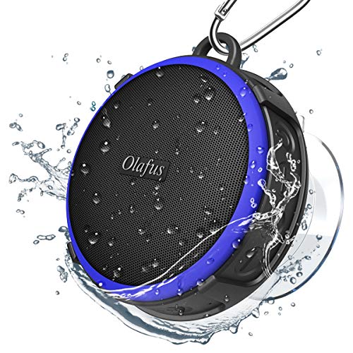 Olafus Portable Bluetooth Shower Speaker, IPX7 Waterproof Wireless Speakers, Bluetooth 5.0 Bathroom Speaker