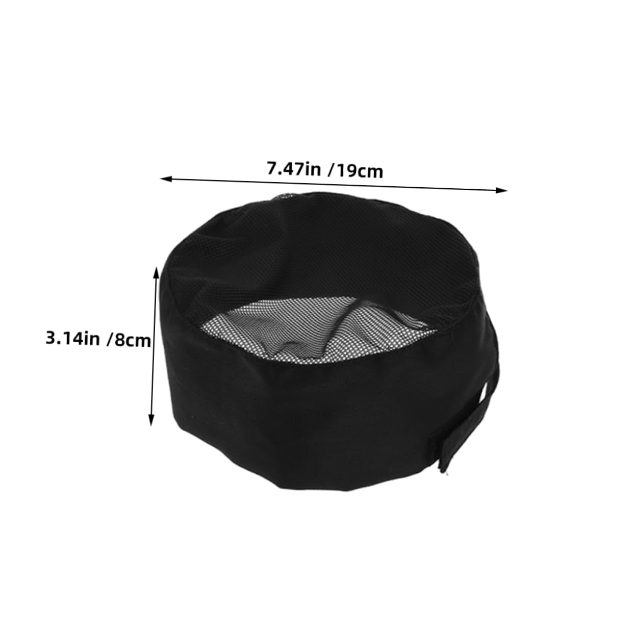 ORFOFE 3 Gorros de Chef Negros de Malla, Diseño Profesional para Cocina y Servicio de Alimentos, Transpirables y Fácil de Limpiar