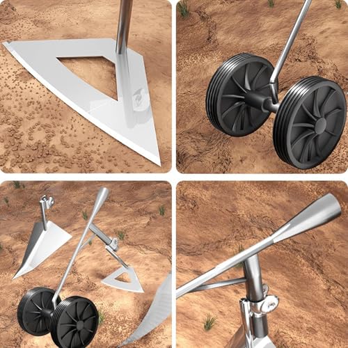 Charrue-cultivateur multifonction à double roue pour désherbage efficace - 6