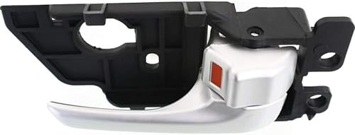 Miniatura 4 de Para Kia Forte Koup 2010 2011 2012 2013 Manija de puerta interior delantera o trasera, lado del pasajero pintado plata  Con botón de bloqueo de