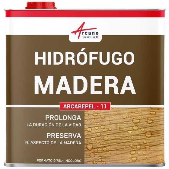 Hidrófugo impermeabilizante para madera exterior y exótica: ARCAREPEL - 11-0,75 L (hasta 3,75 m²) - ARCANE INDUSTRIES
