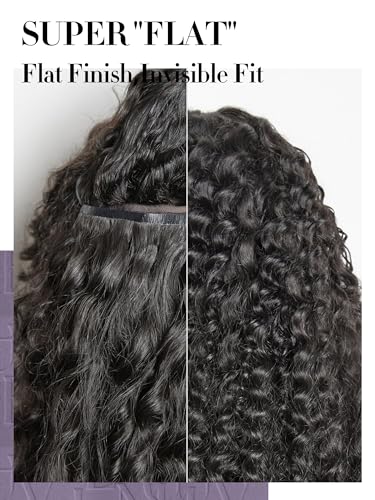 Extensiones de cabello humano real de alta densidad con clips invisibles y ondas suaves 3