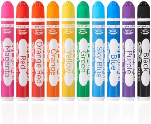 Shuttle Art Dot Markers, 10 Colors Bingo Daubers With Dot Coloring Book