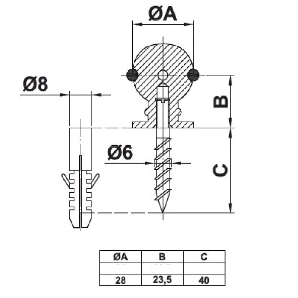 Arrêt De Porte Diall Acier Inoxydable | Castorama