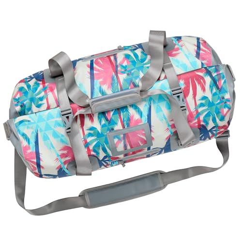 Image of Skog A Kust Duffelsak Heavy Duty Waterproof Duffel - Gear Bag for Sports, Travel, & More - 40, 60 and 90 Liter Sizes, Palm, 40L, Sporty