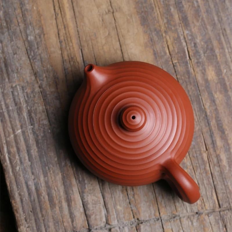 Teiera cinese a strisce viola sabbia bollitore per tè sfuso teiera retrò teiera per tè in casa teiera per bere il tè set da tè teiera forniture per la cerimonia del tè cinese infusore per tè sfuso