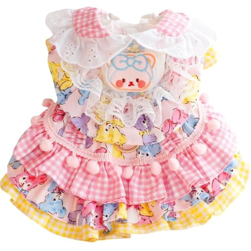 Vestido princesa para perros pequeños talla XL color rosa oso