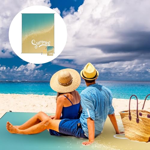 Couverture de plage imperméable et pliable pour camping et randonnée