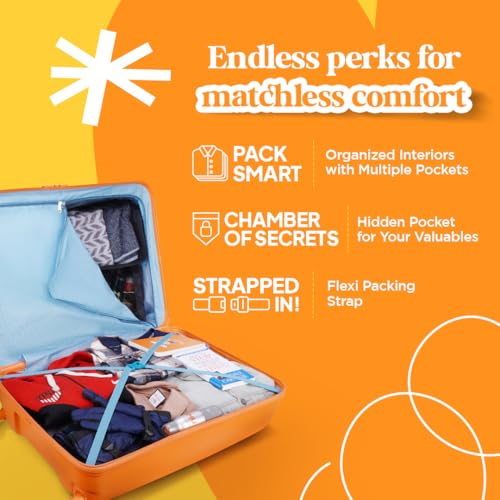 Image of American Tourister Ivy 2.0 | Small Size Cabin Trolley Bag (55 cm) | 360 8 Wheel Travel Luggage | Hard Case Polypropylene (PP) Suitcase | Combination Lock | Tan Orange