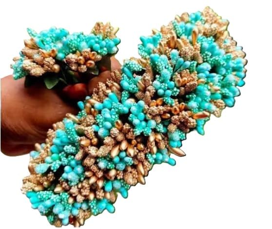 Sky Blue with Golden Artificial...
