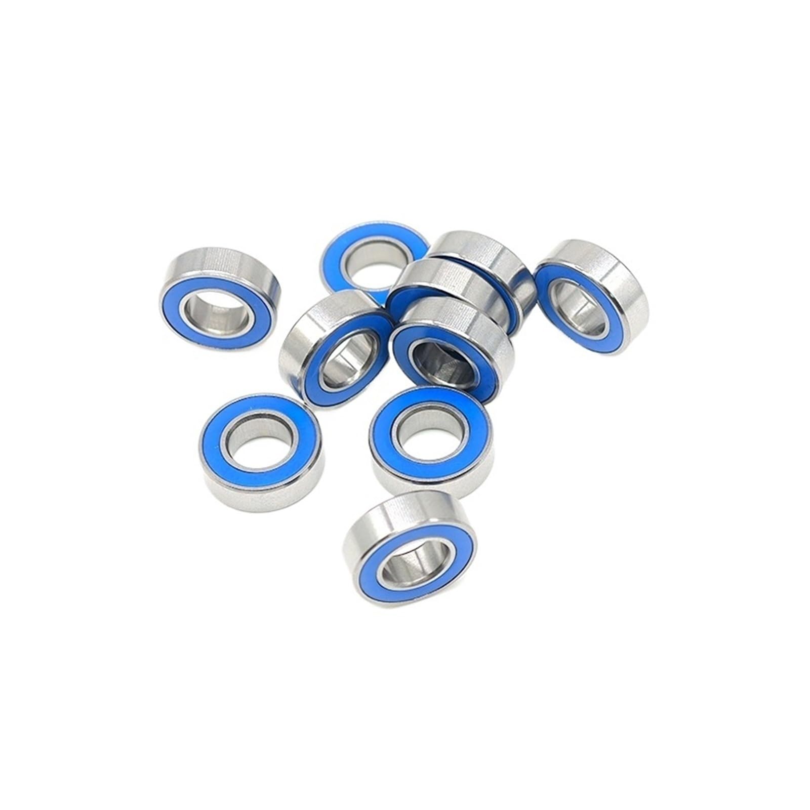 10 szt. łożysk 688RS 8x16x5 mm ABEC-7 D RC Car Truck łożyska kulkowe niebieskie uszczelnione gumą 6700 6701 686 695 696 6800 698(MR137RS 7X13X4)