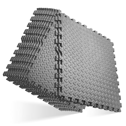 GWT Interlocking EVA Foam Floor Tiles 24x24 Inch 0.4 Inch...