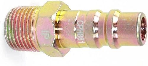 Miniatura 4 de MaxLLTo Enchufe de acoplador de acero industrial de 1/2 pulgada de repuesto x 1/2 pulgada NPT macho para neumática interestatal CPH881