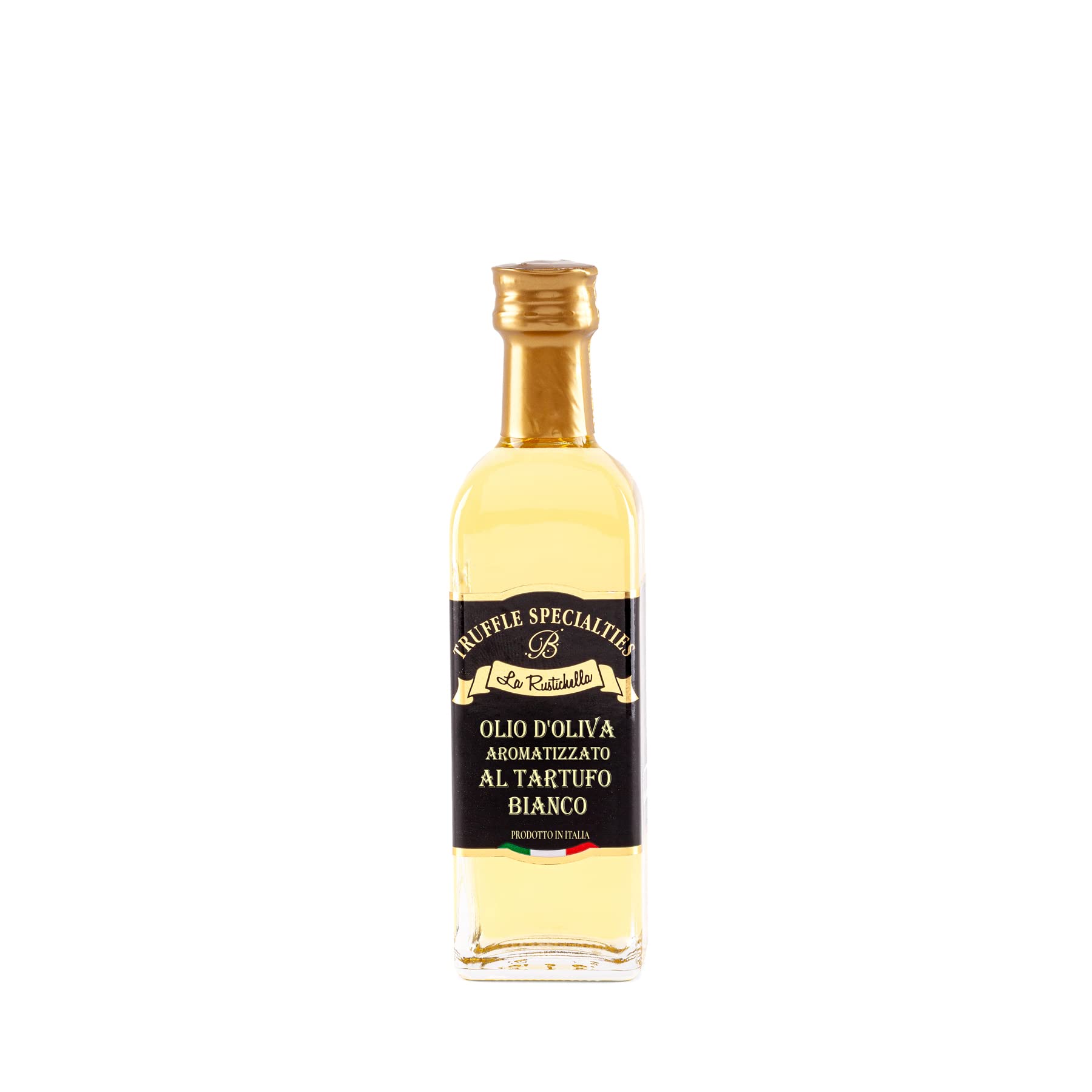 La Rustichella - Set Olio al Tartufo Bianco 60ml , Olio al Tartufo Nero 60ml & Salsa al Fungo Porcino 90g Vegan , Gluten Free , Cholesterol Free - Prelibatezze Italiane