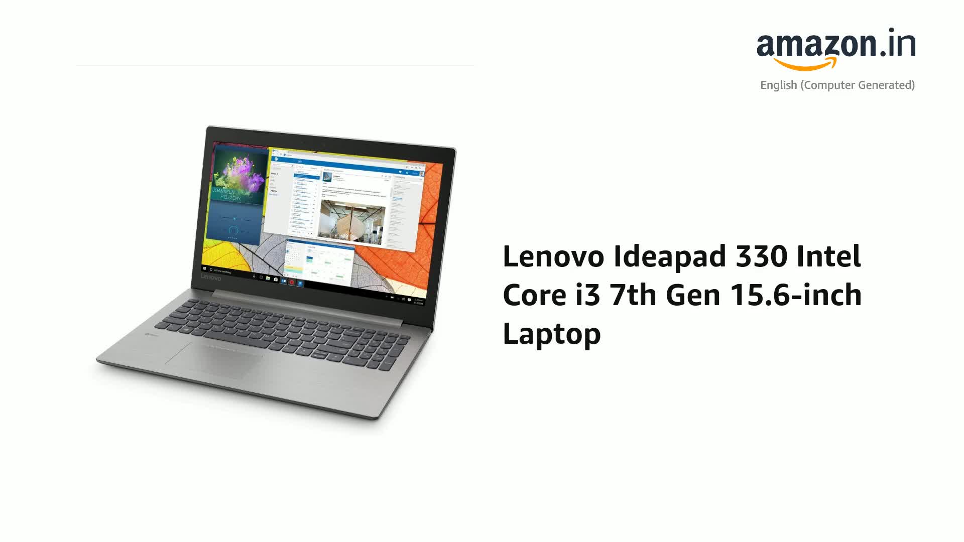 Lenovo Ideapad 330 Intel Core i3 7th Gen 15.6-inch Laptop (4GB RAM