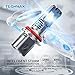 TECHMAX 9007 LED Headlight Bulb,Small Design 60W 10000Lm 6500K Xenon White ZES Chips Extremely Bright HB5 Conversion Kit of 2