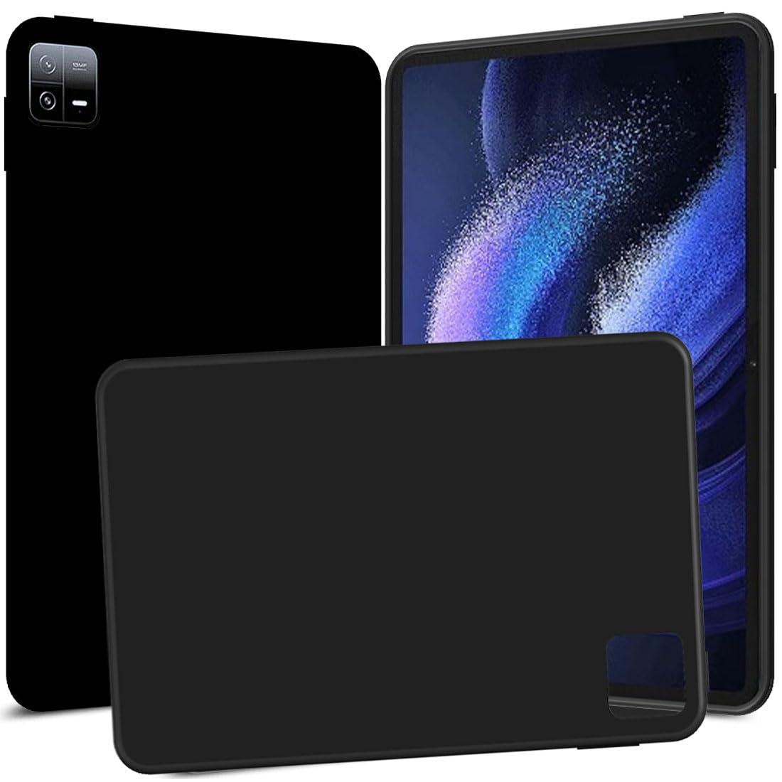Zaoma Matte Design Soft Silicon Back Case Cover Compatible for Xiaomi Mi Pad 6 11" inch Tablet - Black (B0C96P5NY2) Amazon Price History, Amazon Price Tracker