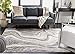 SAFAVIEH Craft Collection Area Rug - 9' x 12', Grey & Gold, Modern Abstract Design, Non-Shedding & Easy Care, Ideal for High Traffic Areas in Living Room, Bedroom (CFT819F)