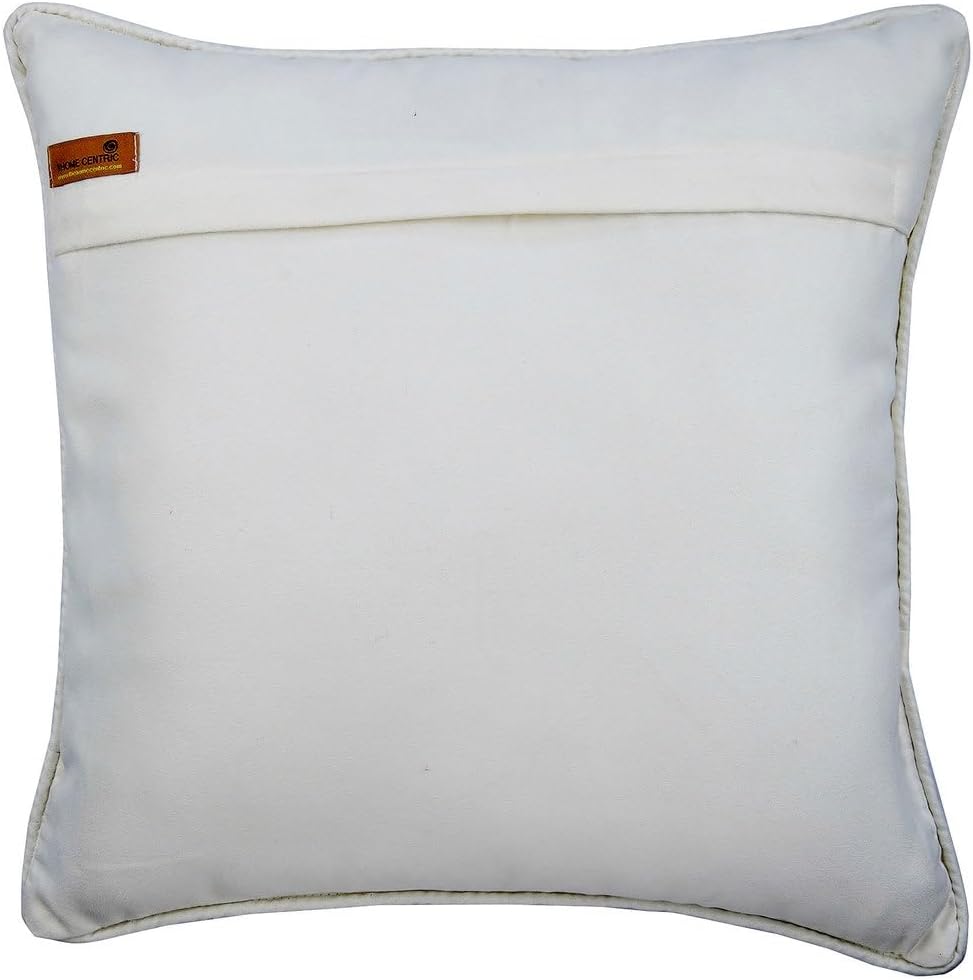 The HomeCentric Euro Sham, Brown Euro Size Pillow Covers 26x26 inch (65x65 cm) Velvet Euro Pillow Shams, Ikat, Contemporary Euro Size Pillowcases Easter - Honey Hexagon