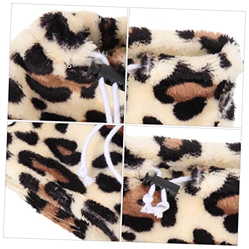 Ipetboom 3 Pçs Conjunto De Roupas De Lagarto Moletom Capuz Térmico Suéter Casaco Leopard Gecko Camis