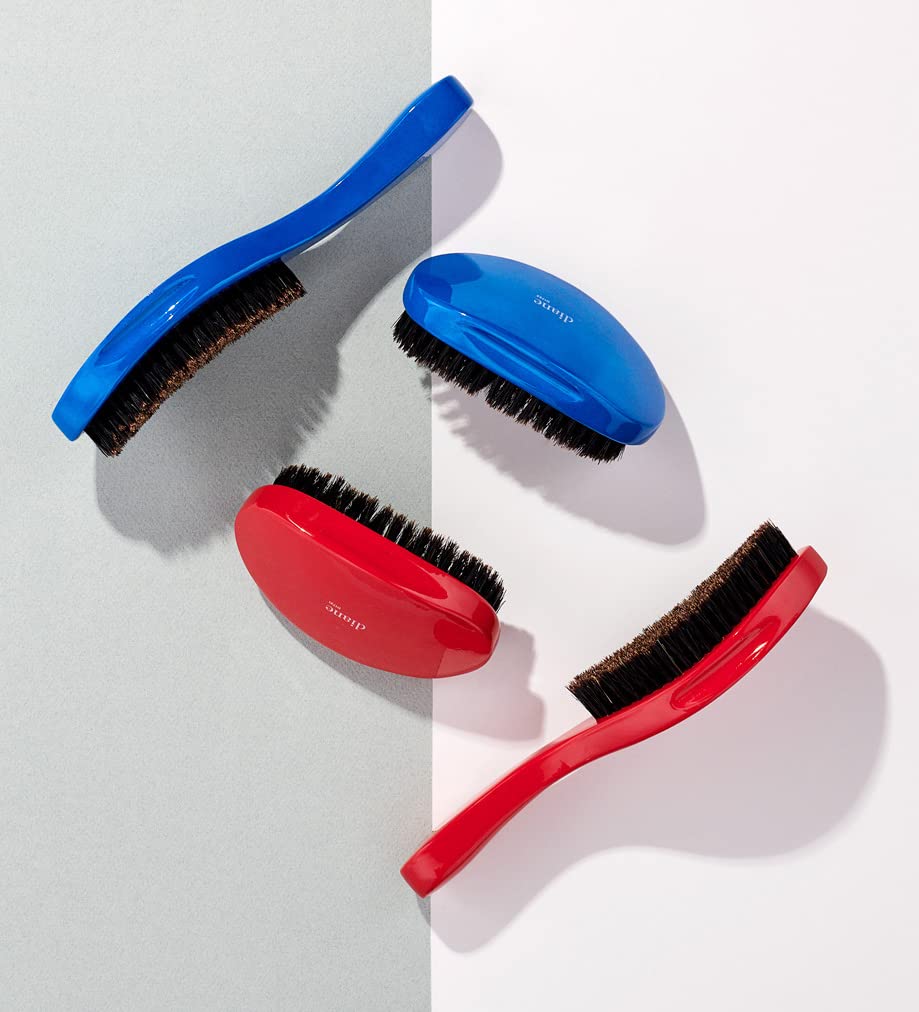 Diane Prestige 100% Medium Boar Bristle Curved Oval Wave Brush, D1727 (Pack of 2)