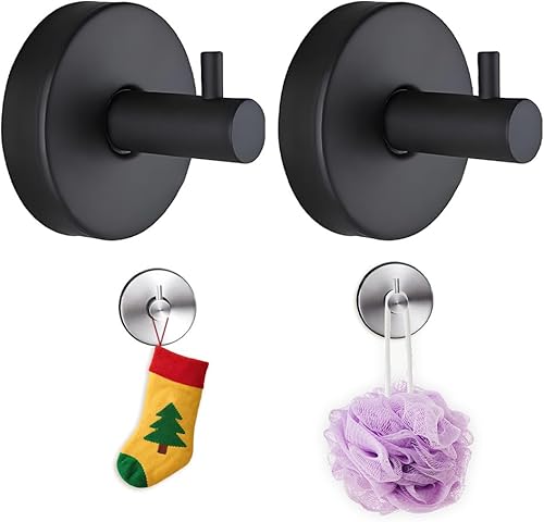 Ganchos de ventosa para coronas en vidrio, ganchos de ventosa sin taladrar para ducha, colgador de decoración de coronas de Navidad para puerta