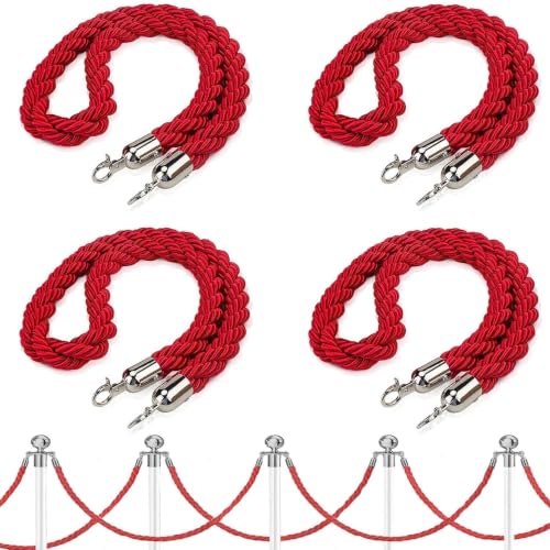 Corde contrôle des foules nylon barrière de sécurité pour poteau de guidage | 4ft