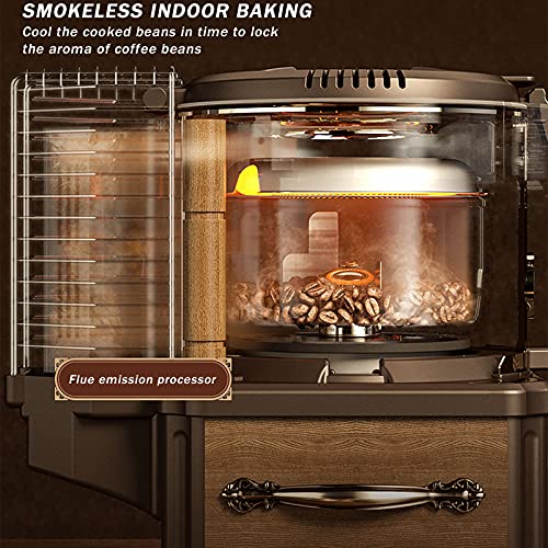 Máquina Tostadora De Café Pequeña Máquina Tostadora Secadora De Granos De Café Jaula De Tostado Eléctrica Automática… - Imagen 4