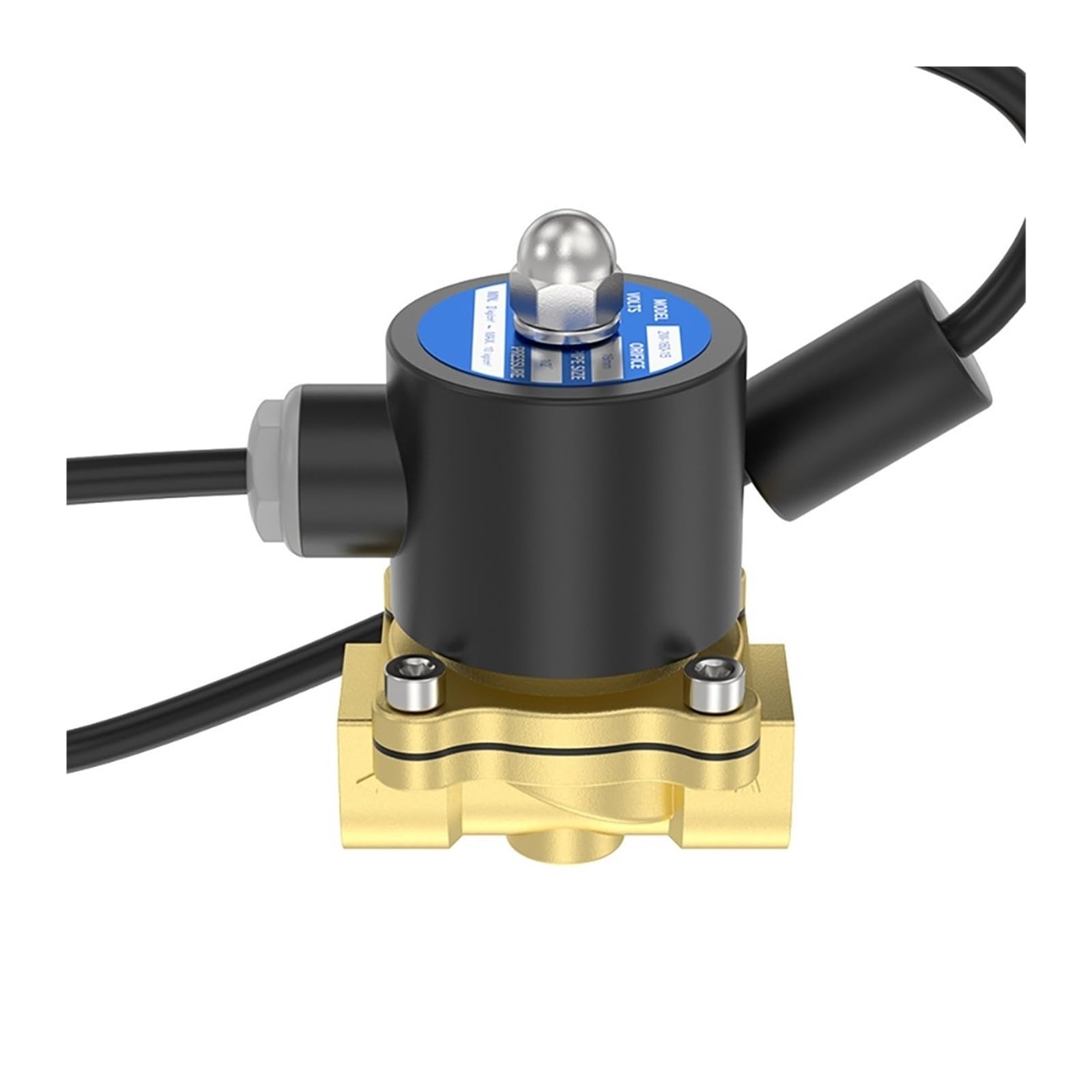 Électrovanne 2W normalement fermée vanne de commande eau 220V cuivre