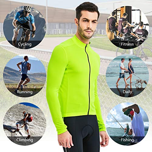 Camiseta de ciclismo manga larga contra sudor y humedad en running 6