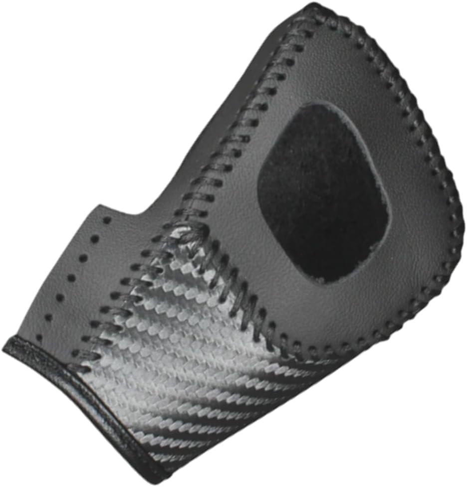 Automotive Leather-based Shift Knob Cowl, Automated Transmission Leather-based Inside Protecting Gear Shift Trim, Suitable with Ford Everest Ranger Assessment 2020-2023 (Black Carbon Fiber Look End)