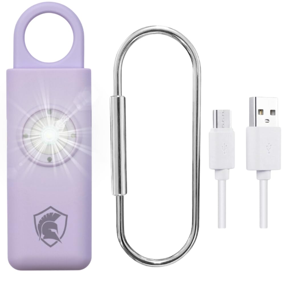 Alarme de sécurité personnelle rechargeable (lavande)
