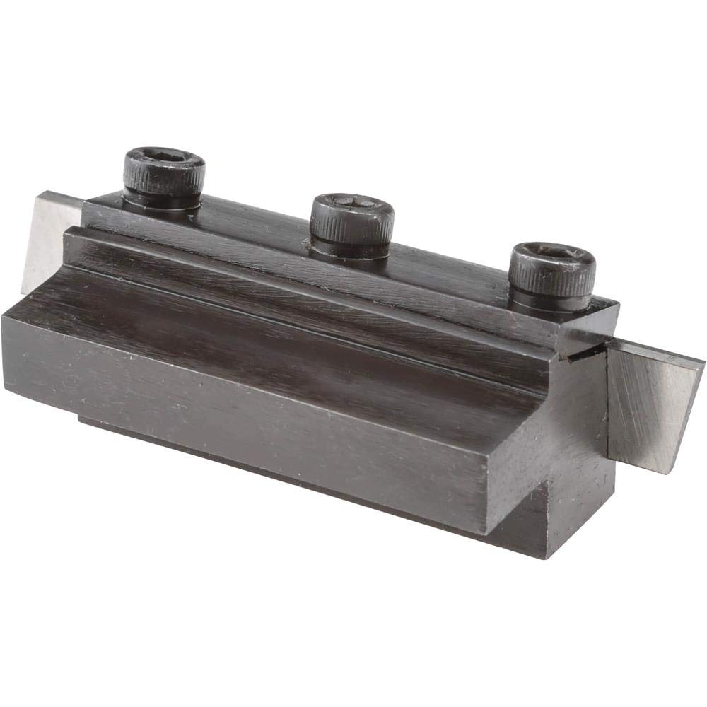 Porte-outils de coupe standard pour machine à tour en métal | Lame 100 % HSS incluse | Coupe performante (tige de support de 10 mm + lame de séparation 1,27 cm HSS)